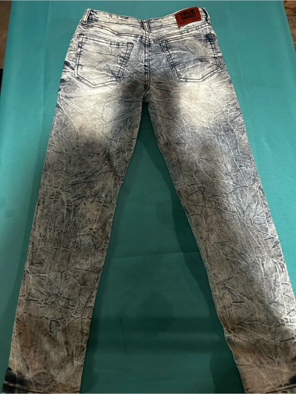 Indigo Women's Acid Wash Blue Jeans